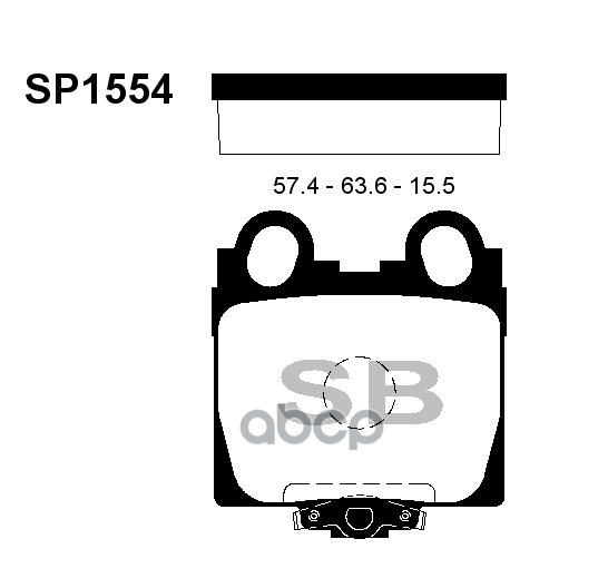 Колодки задние SANGSIN BRAKE SP1554